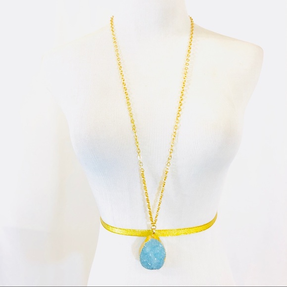 🔥NEW!!🔥 Genuine HUGE Druzy Stone Pendent - Picture 2 of 6